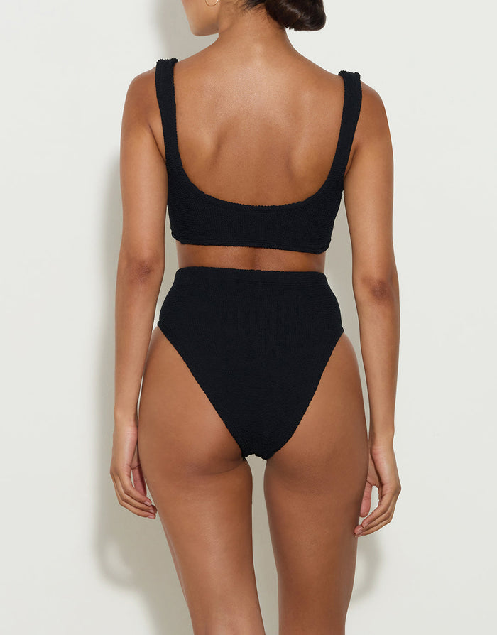 Hunza G Jamie Bikini Set - Black - Simply Beach UK
