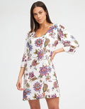 Jasmine Beach Dress - White Floral - Simply Beach UK