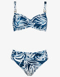 Jean Breeze Underwired Bikini Set - Denim White - Simply Beach UK