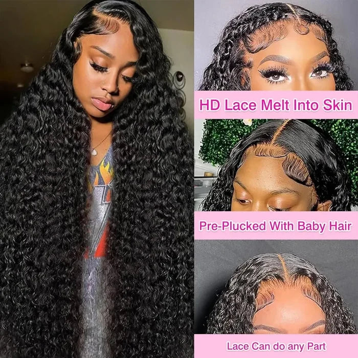 Jerry Curly Human Hair Lace Front Wig