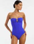 Jetset Bandeau Swimsuit - Sapphire - Simply Beach UK
