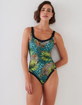 Charmline Jungle Jewels Moulded Swimsuit - Mangrove Forest - Simply Beach UK