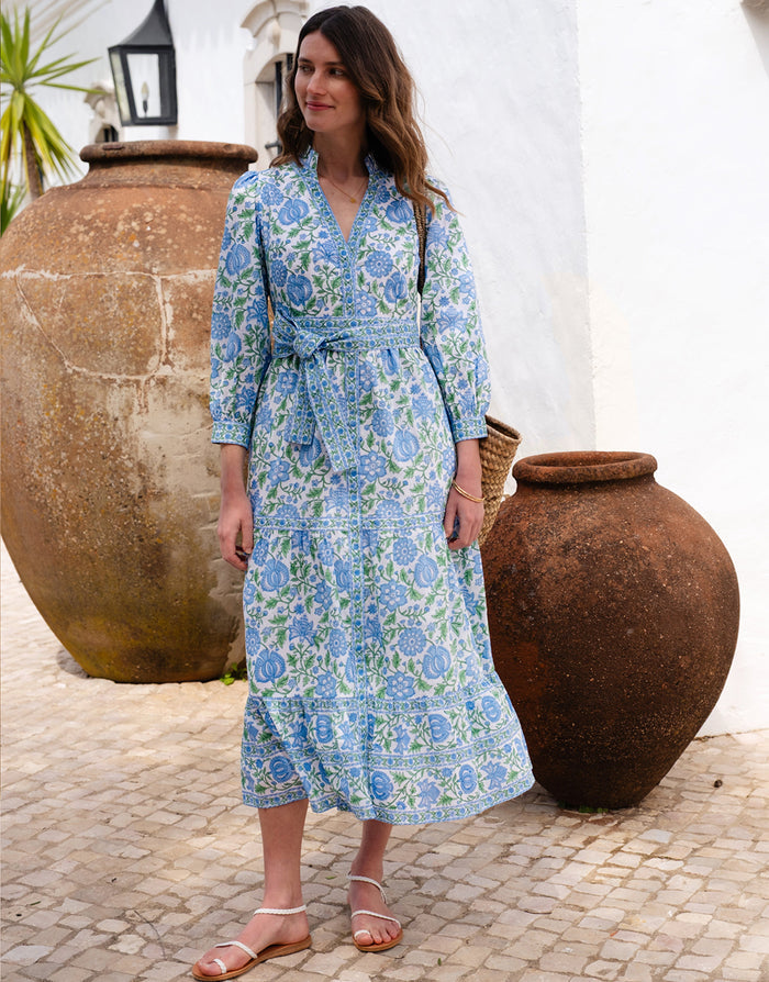 Pink City Prints Kerala Dress - Meadow Chintz - Simply Beach UK