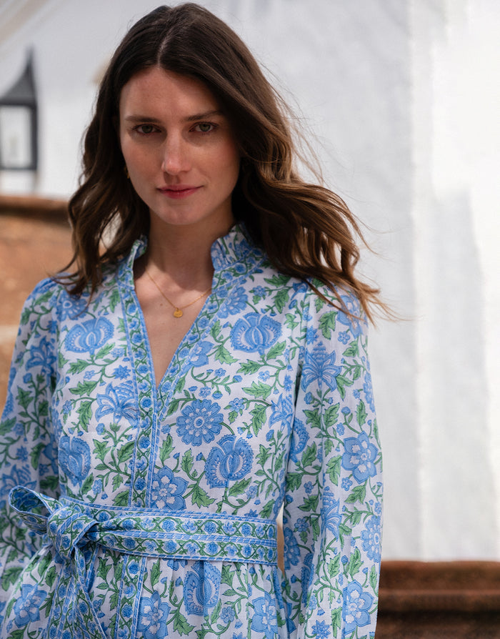 Pink City Prints Kerala Dress - Meadow Chintz - Simply Beach UK