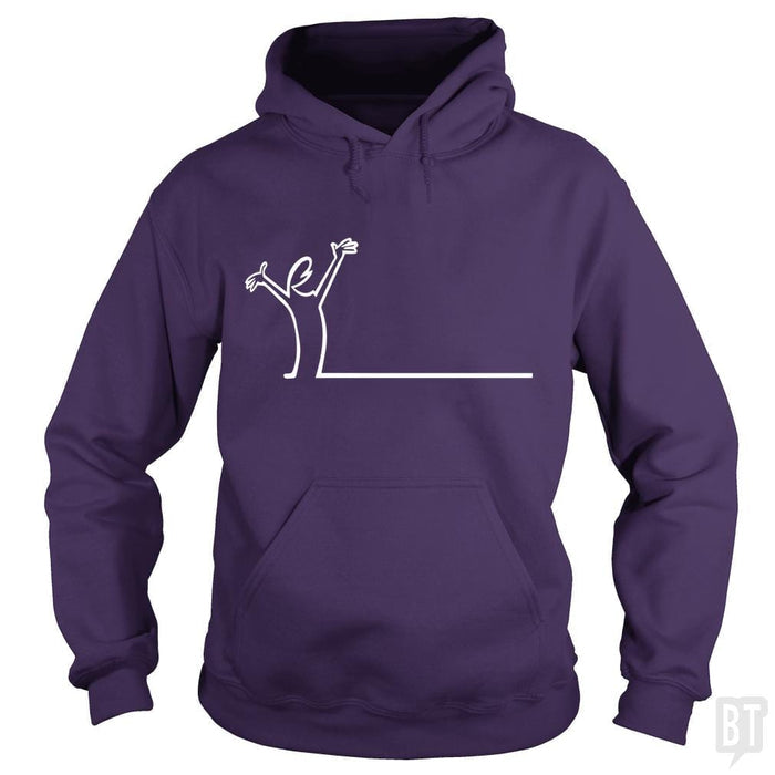 SunFrog-Busted Funky Hippo Hoodie / Purple / S La Linea