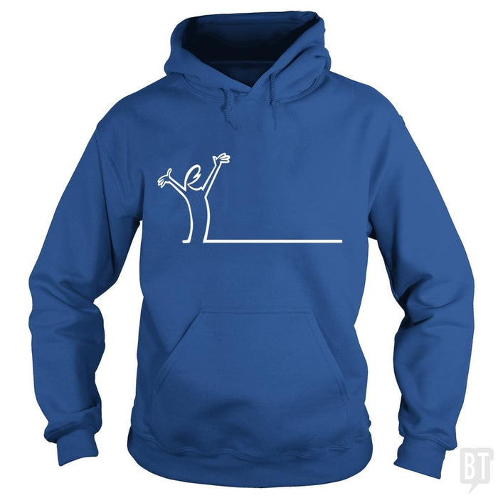 SunFrog-Busted Funky Hippo Hoodie / Royal Blue / S La Linea