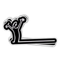La Linea Vinyl Sticker - BustedTees.com