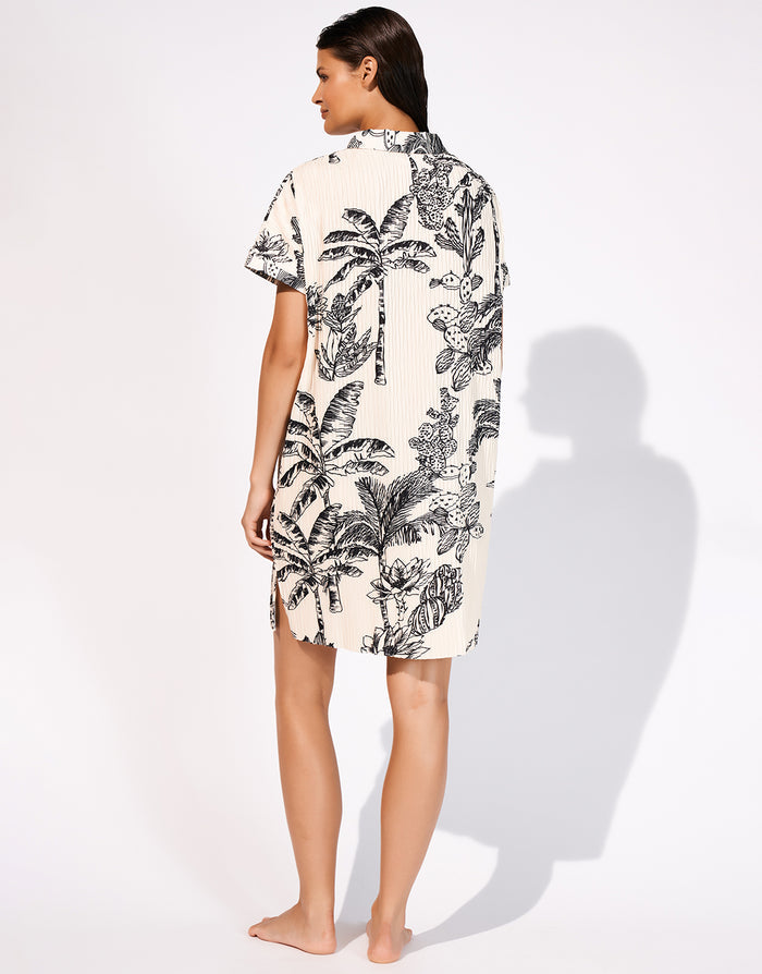Maryan Mehlhorn Legend Beach Shirt - Cream and Black - Simply Beach UK