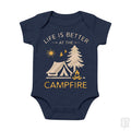 Life Is Better At The Campfire Baby One-Piece