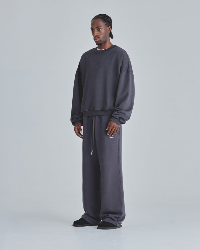 Line Basic Boxy Fit Crewneck Dark Gray