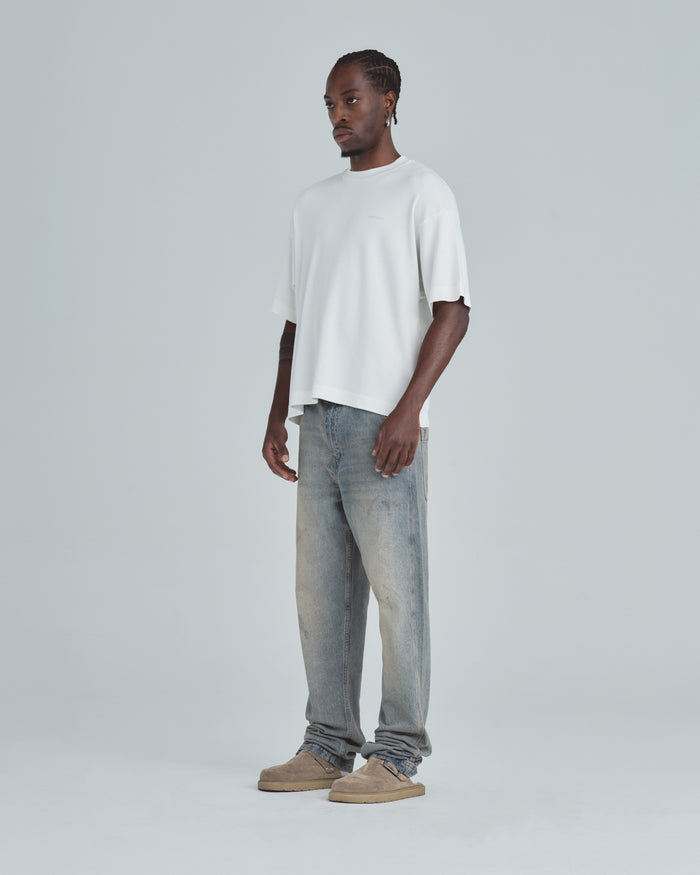 Line Basic Boxy Fit Tshirt White