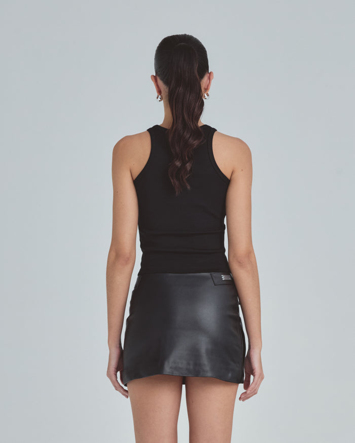 Line Basic Halter Tank Top Black