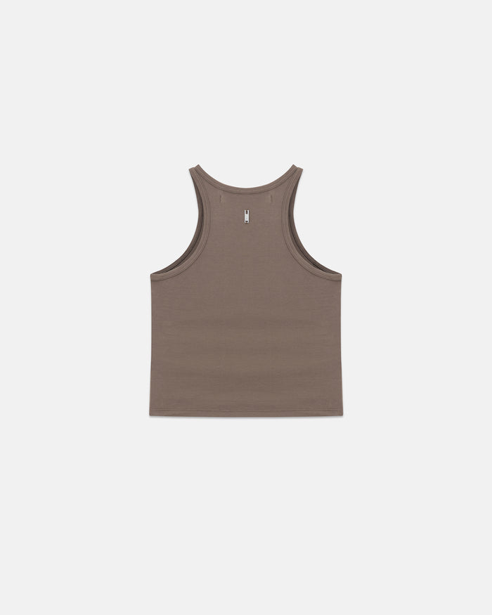 Line Basic Halter Tank Top Brown