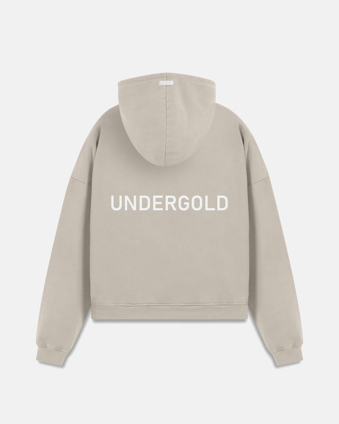 Line Basic Hoodie Cream