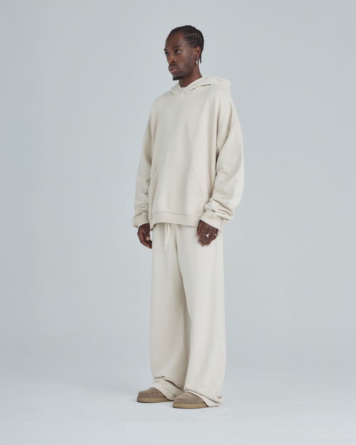 Line Basic Hoodie Cream
