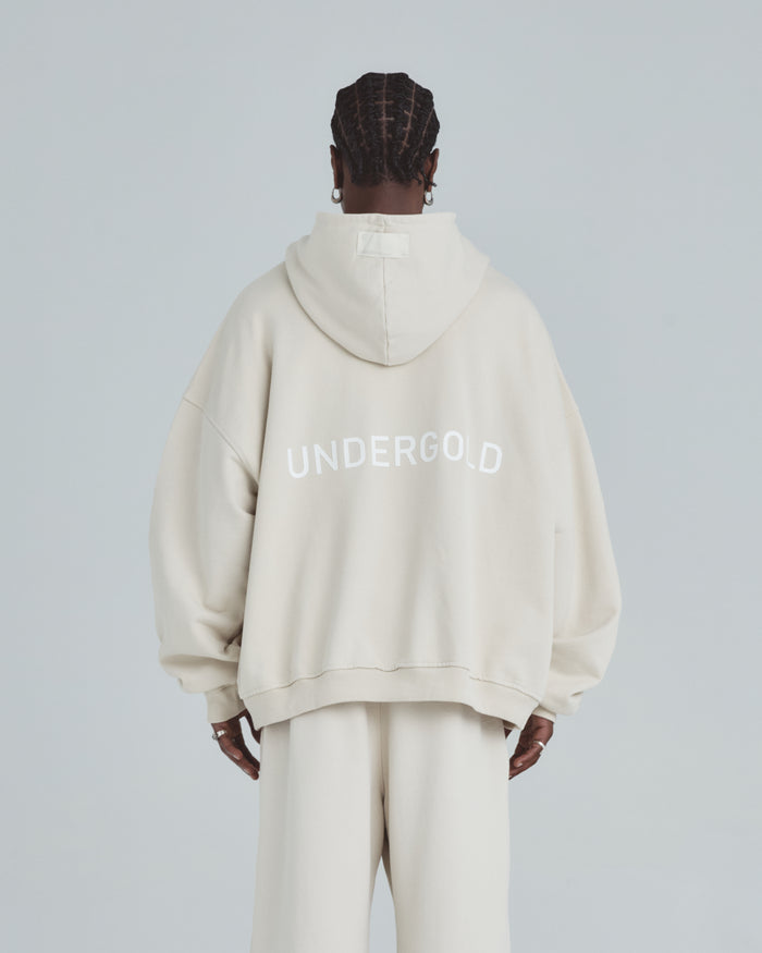 Line Basic Hoodie Cream