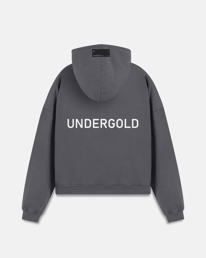 Line Basic Hoodie Dark Gray