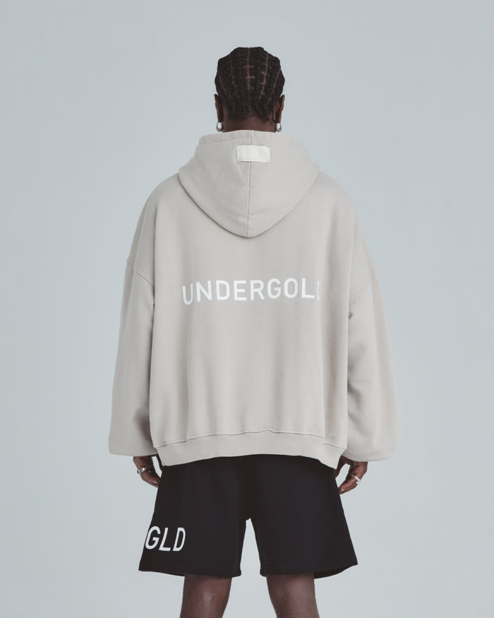 Line Basic Hoodie Light Gray