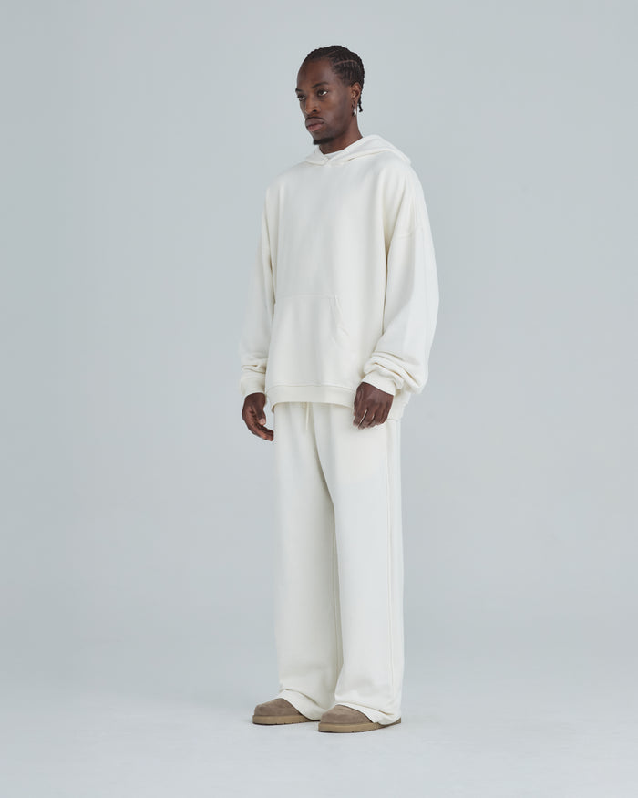 Line Basic Hoodie White