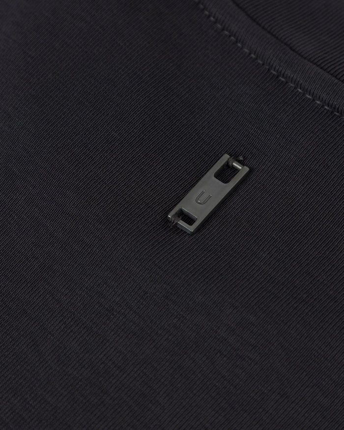 Line Basic Label Boxy Fit Tshirt Vintage Gray