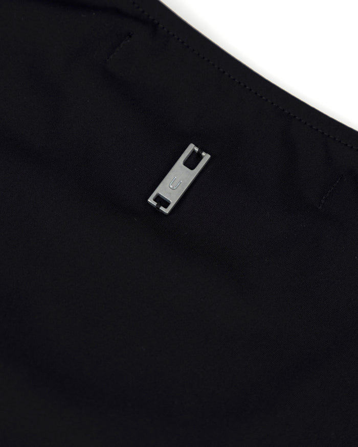 Line Basic Long Sleeve Cropped Tshirt Black