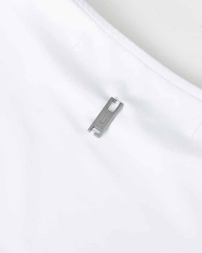 Line Basic Long Sleeve Cropped Tshirt White