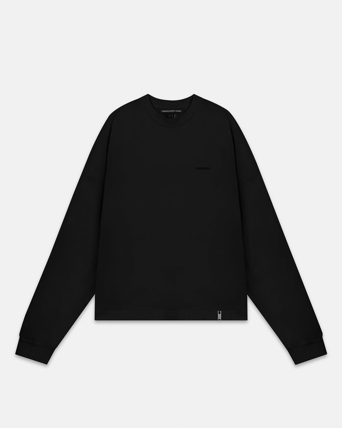 Line Basic Long Sleeve Tshirt Black
