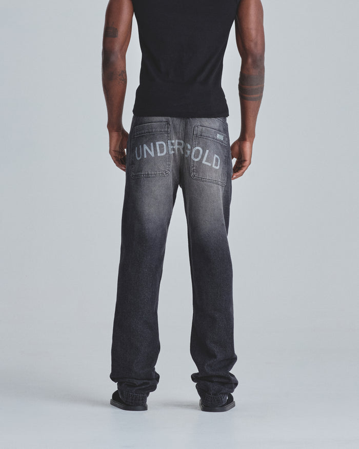 Line Basic Slim fit Fit Jeans Washed Black