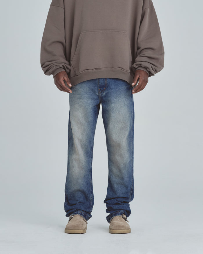 Line Basic Slim Fit Jeans Mid Blue