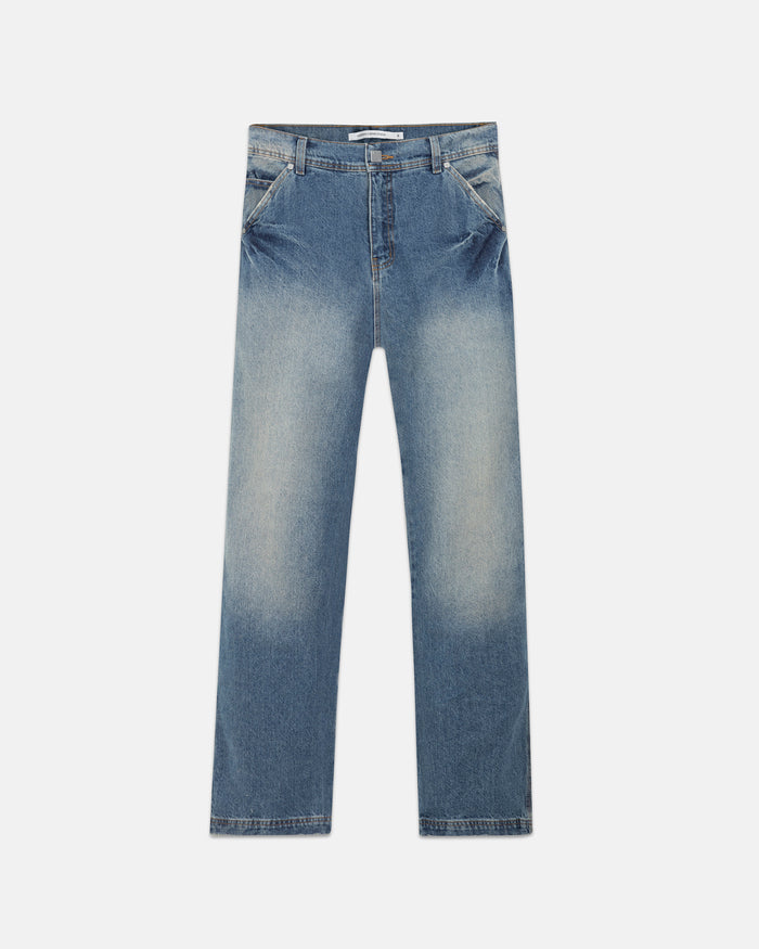 Line Basic Slim Fit Jeans Mid Blue