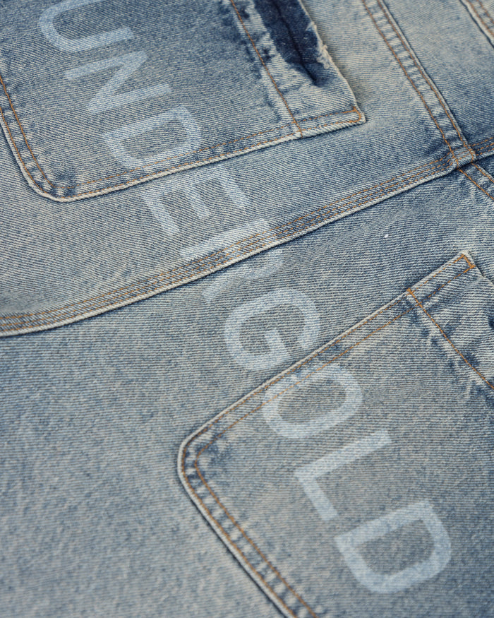Line Basic Slim Fit Jeans Mid Blue