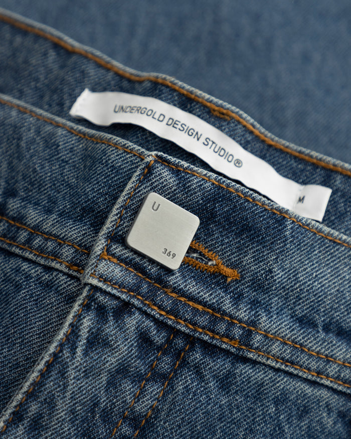 Line Basic Slim Fit Jeans Mid Blue