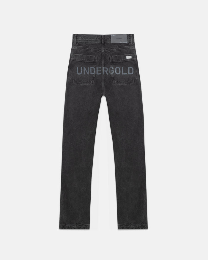 Line Basic Slim Fit Ripped Jeans Washed Black