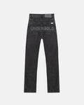 Line Basic Slim Fit Ripped Jeans Washed Black