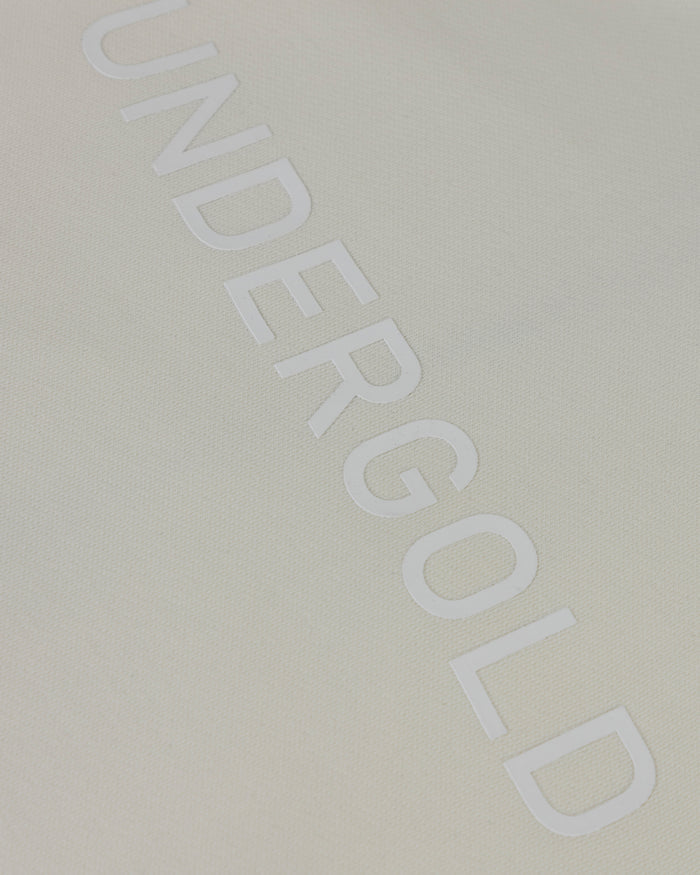 Line Basic Slim Fit Zip Up Cropped Hoodie White