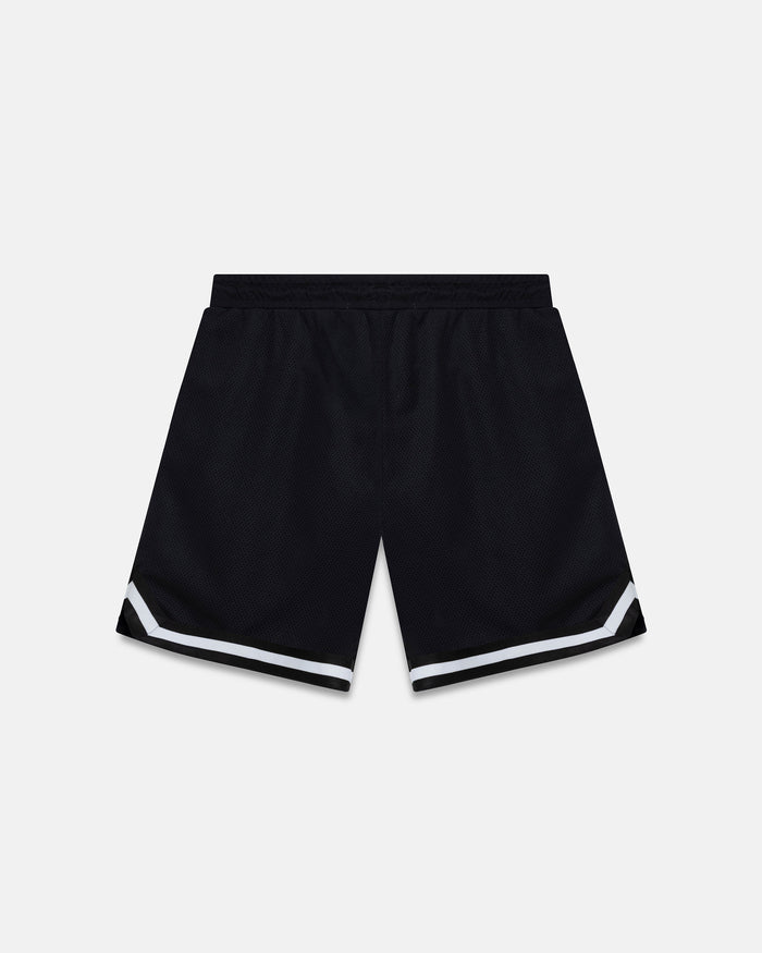 Line Embroidered UG Mesh Short Black