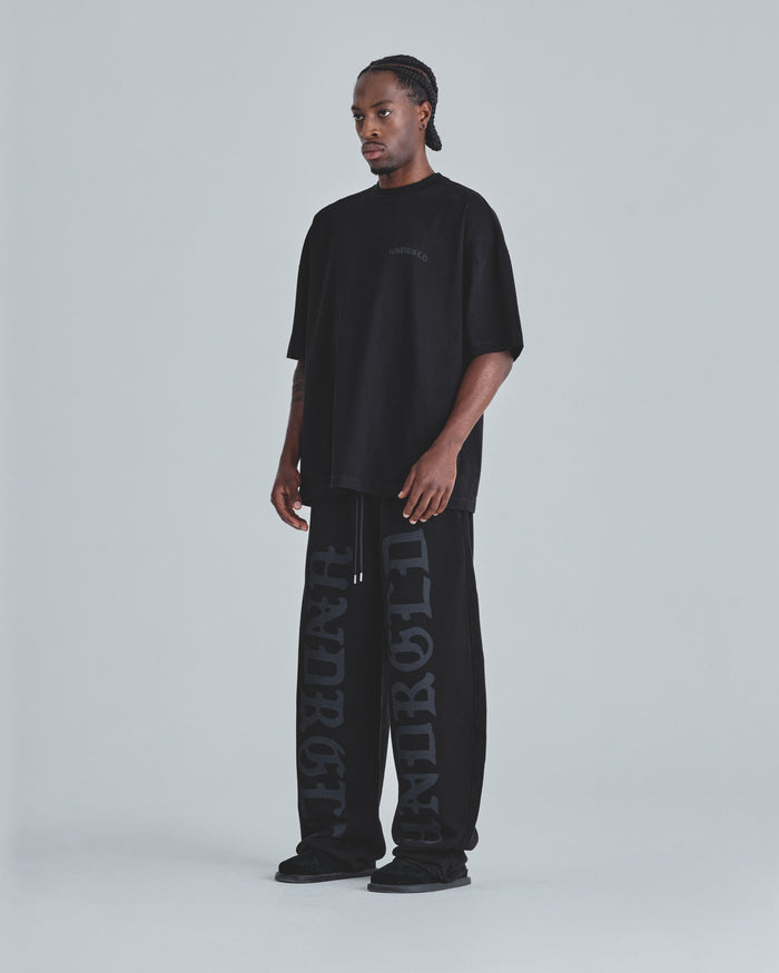Line Gothic Straightpants Black