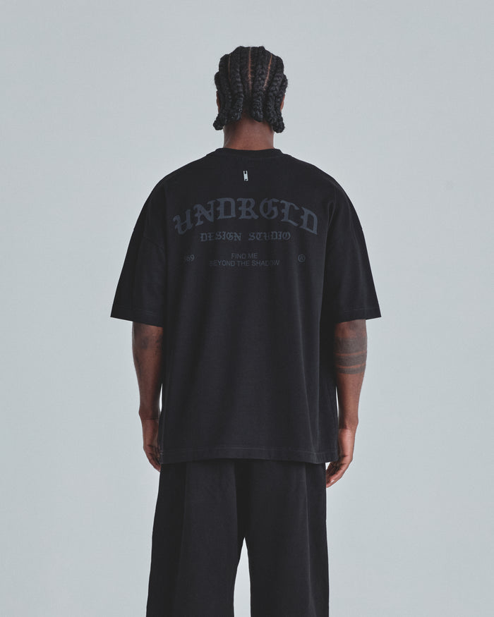 Line Gothic Tshirt Black