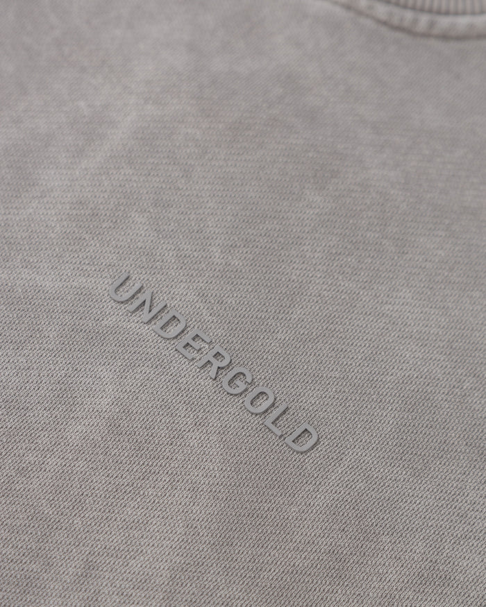 Line Logo Crewneck Washed Gray
