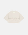 Line Logo Crop Top Cream