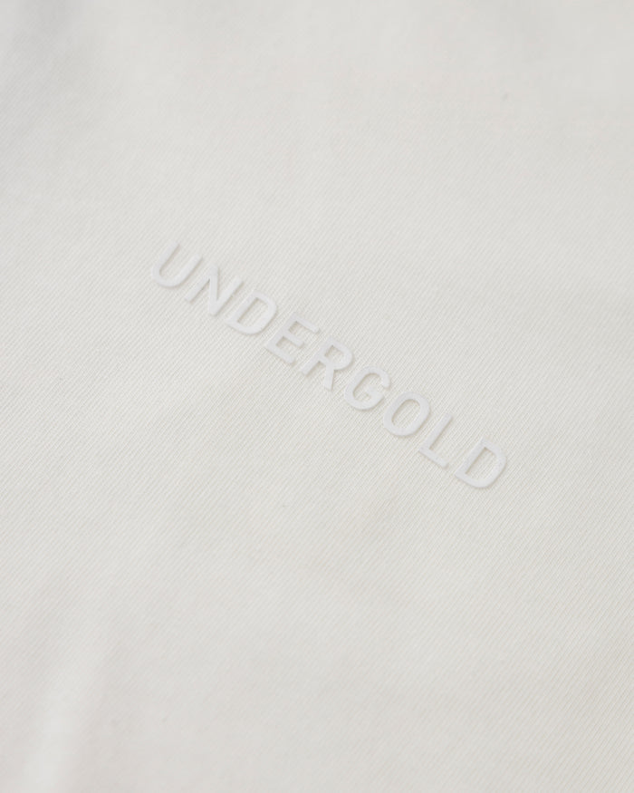 Line Logo Crop Top White