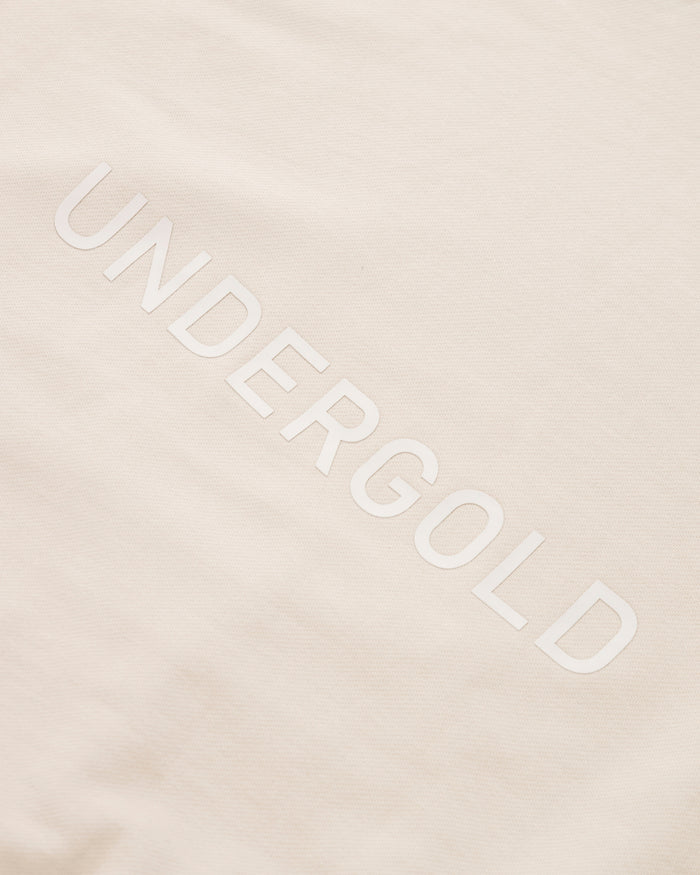 Line Logo Hoodie Cream