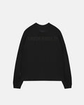 Line Logo Long Sleeve Boxy Fit Tshirt Black