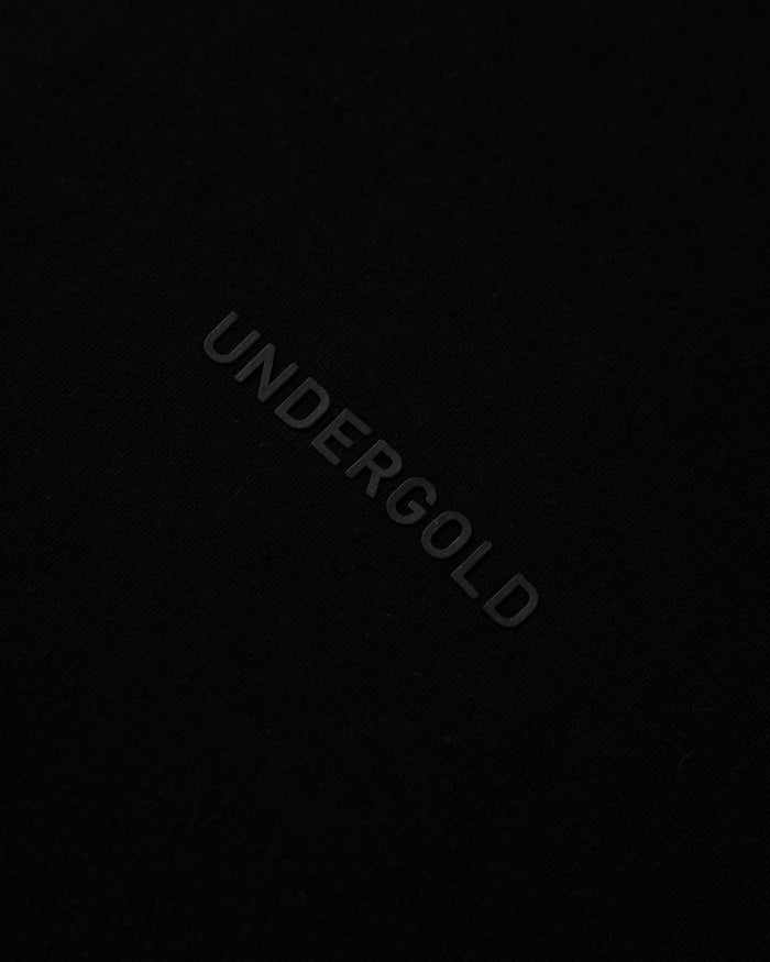 Line Logo Long Sleeve Boxy Fit Tshirt Black