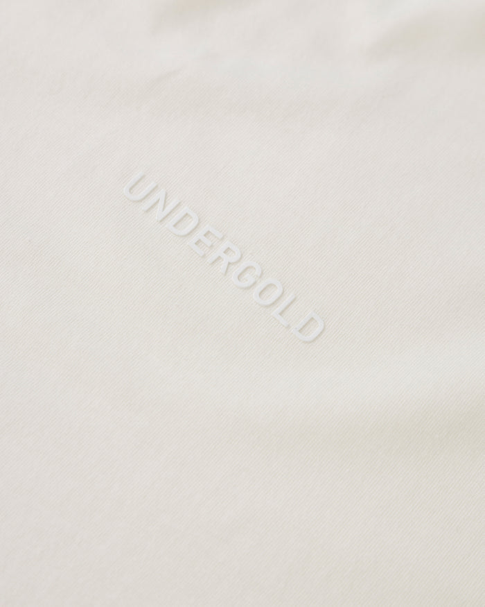 Line Logo Long Sleeve Boxy Fit Tshirt White