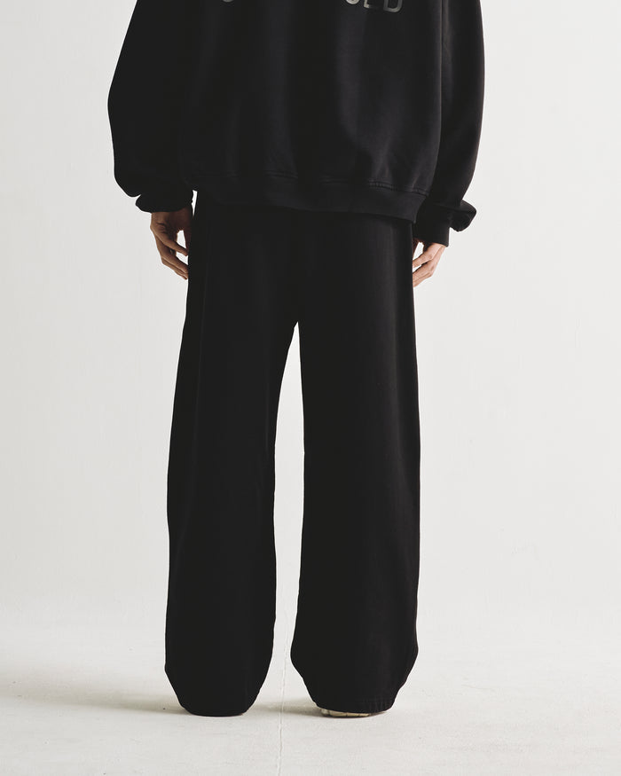 Line Logo Straightpants Black