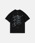 Line Solid U Tshirt Black