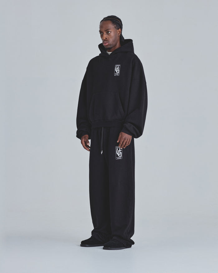 Line UG Frame Boxy Fit Hoodie Black