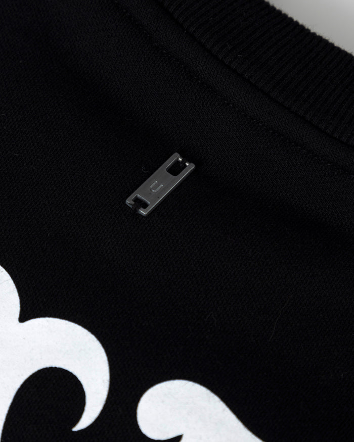 Line UG Monogram Boxy Fit Crewneck Black