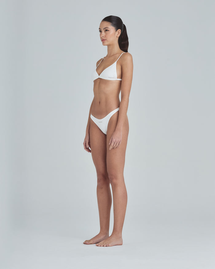 Line Undergold Studio Triangle Bralette Top White
